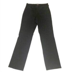 NYDJ Women's Black "Straight " High Rise Classic Casual Normcore Jeans 12
